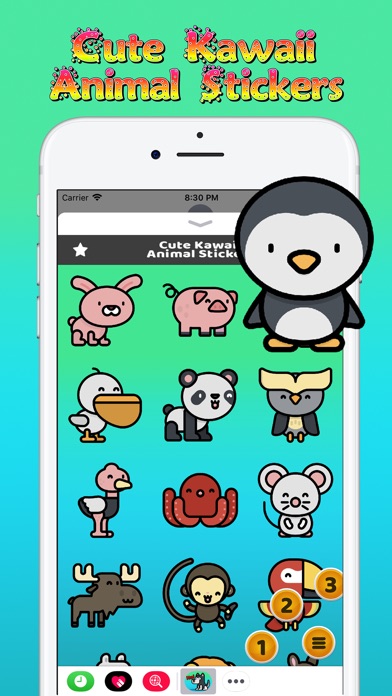 Cute Kawaii Animal Stickers screenshot 2