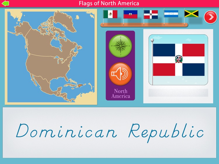 Flags of North America - Montessori Geography