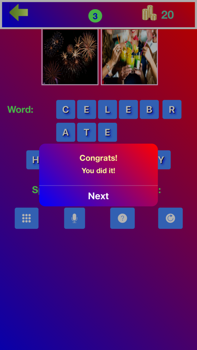 How to cancel & delete 2 Pics 1 Association Word Game from iphone & ipad 4