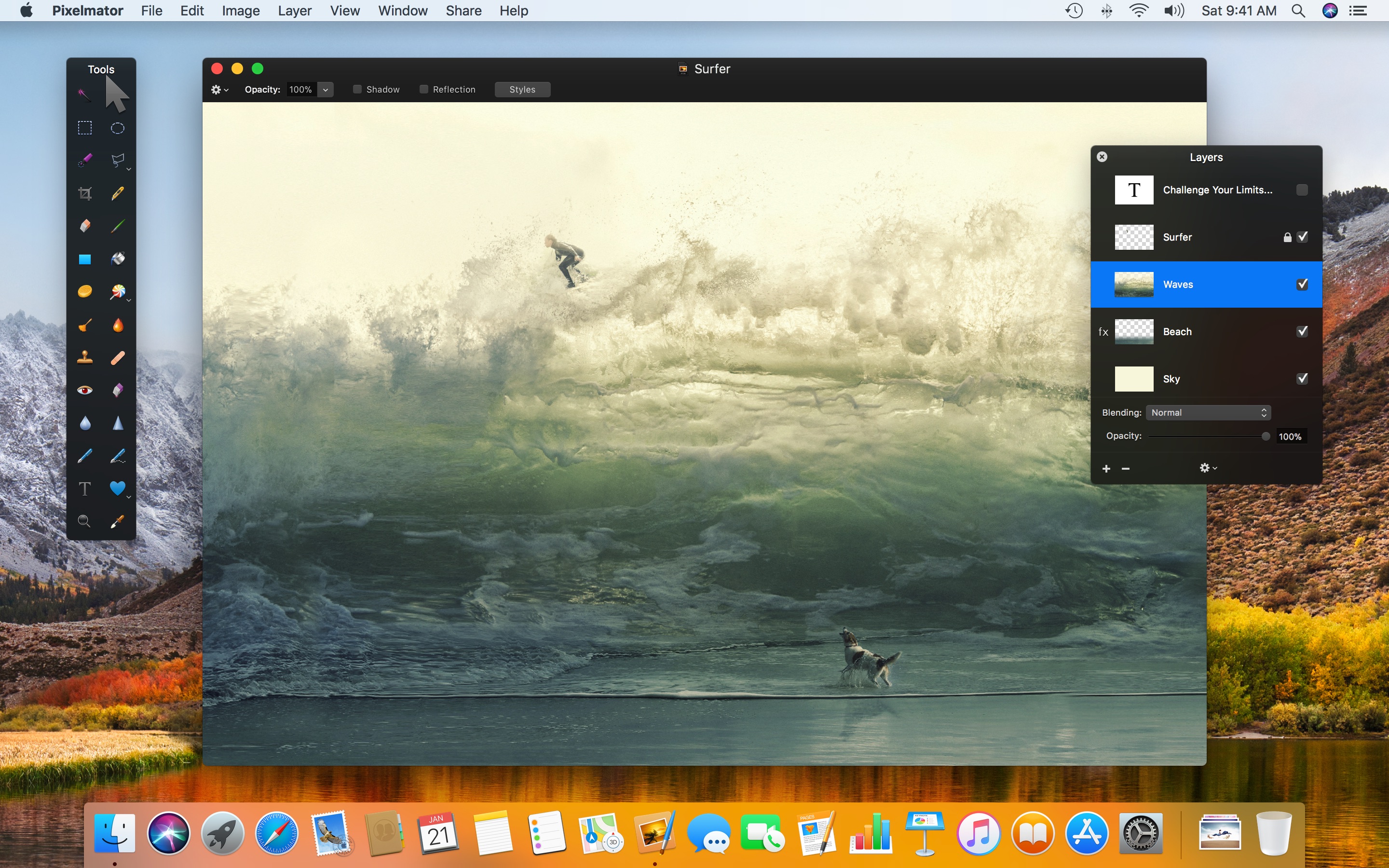 Screenshot do app Pixelmator