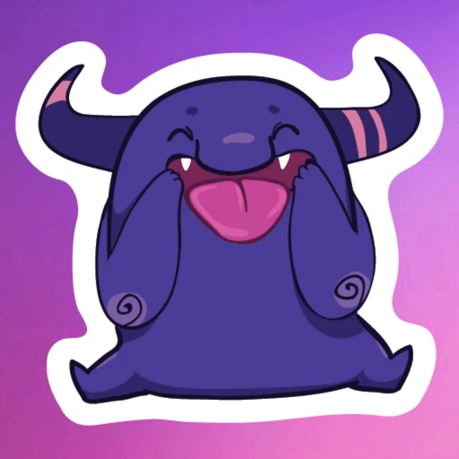Purple Monster Stickers icon