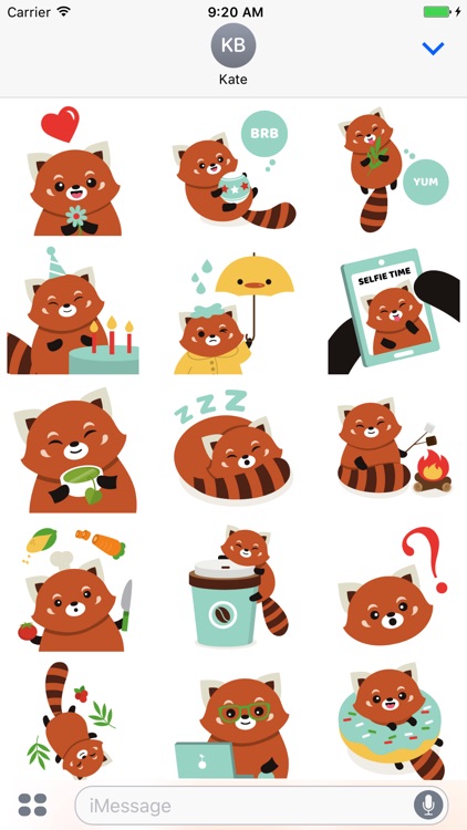 Red Panda Sticker Pack