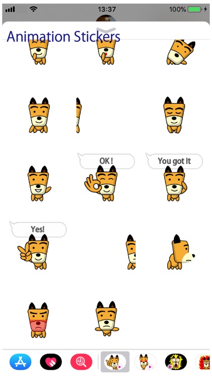 TF-Dog Animation 5 Stickers screenshot-3