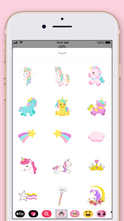 Cute Unicorn Kawaii Stickers screenshot-3