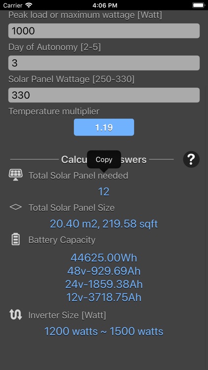 Solar Panel Calculator Plus screenshot-4