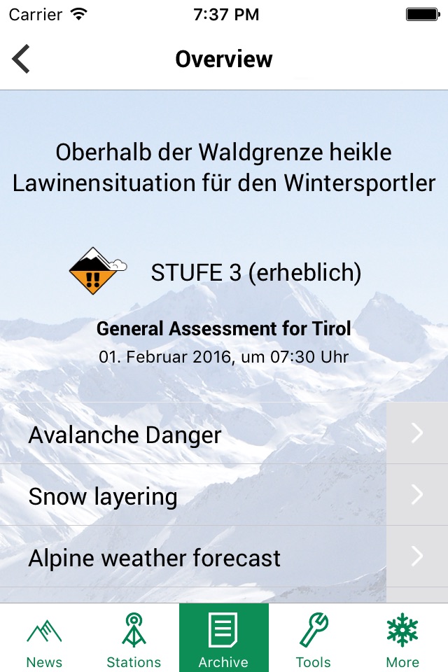 Lawine Tirol screenshot 4