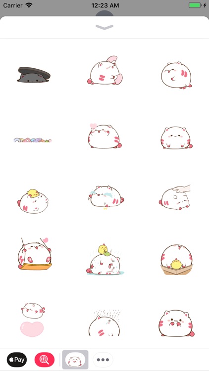 Fat Kitty Cute Stickers