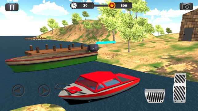 Real Police Boat Parking Simulator Game 