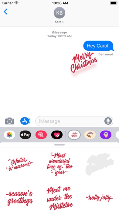 How to cancel & delete Christmas Lettering Stickers from iphone & ipad 3