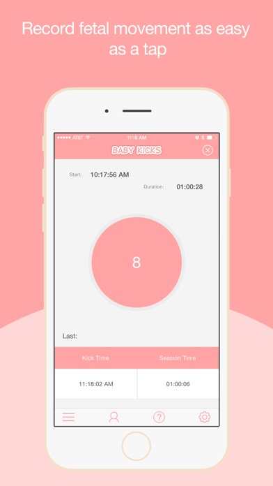 Baby Kicks Monitor - Fetal Movement & Kick Counter Screenshot 2