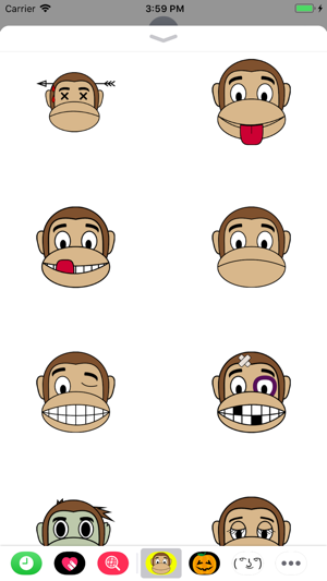 Monkey Emoji Stickers(圖3)-速報App