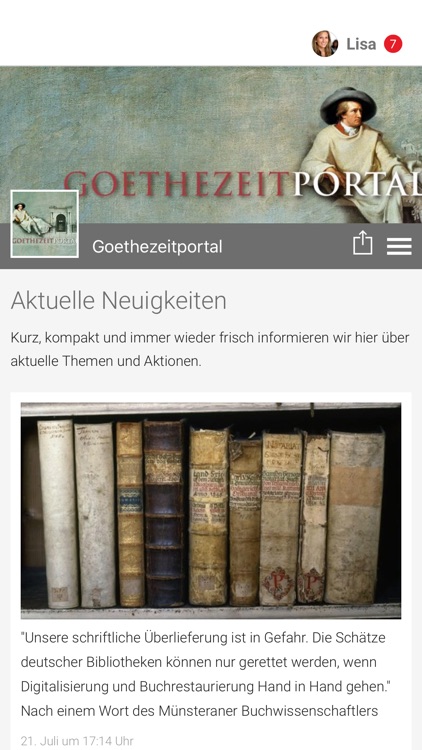 Goethezeitportal