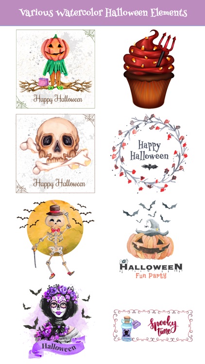 Beautiful Watercolor Halloween screenshot-4