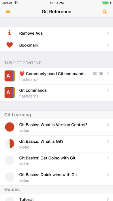 How to cancel & delete Git Commands Reference from iphone & ipad 1