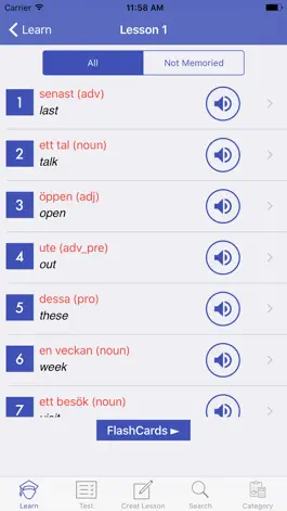 Game screenshot Learn Swedish Vocabulary apk