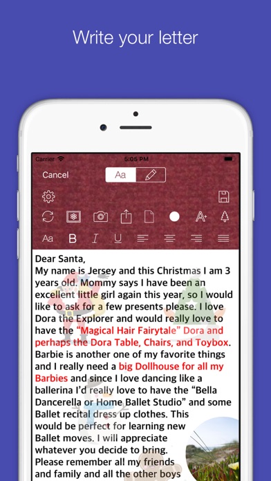 How to cancel & delete Santa's-Letter Lite from iphone & ipad 1