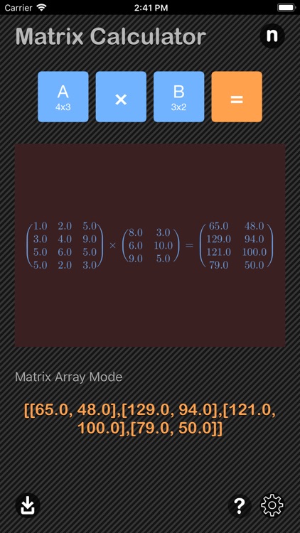 Matrix Calculator Nitrio screenshot-5