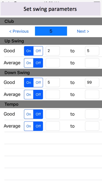 Golf Swing Feedback