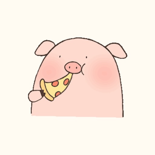 Piggy Funny Animated Sticker Icon