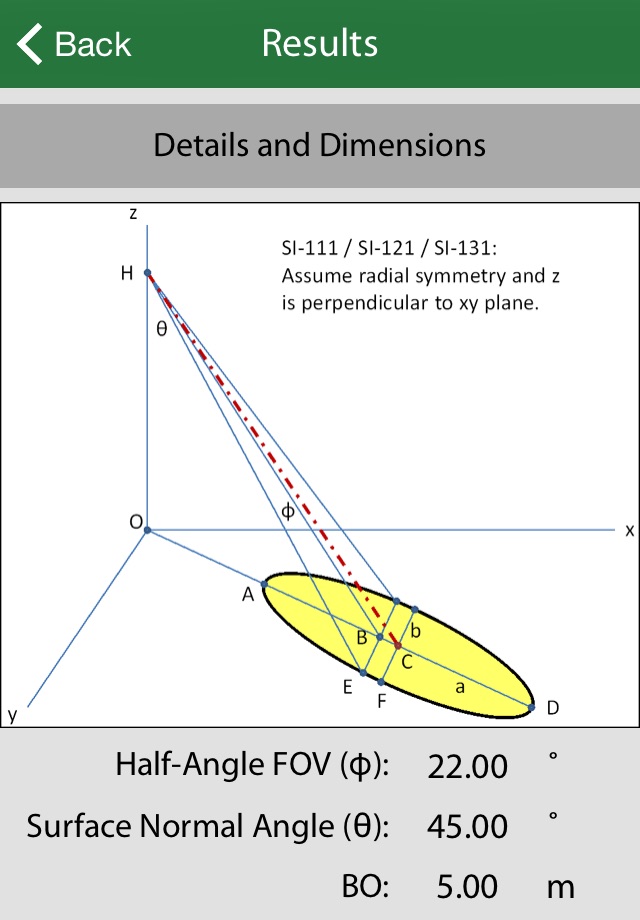 Field of View Calculator screenshot 3