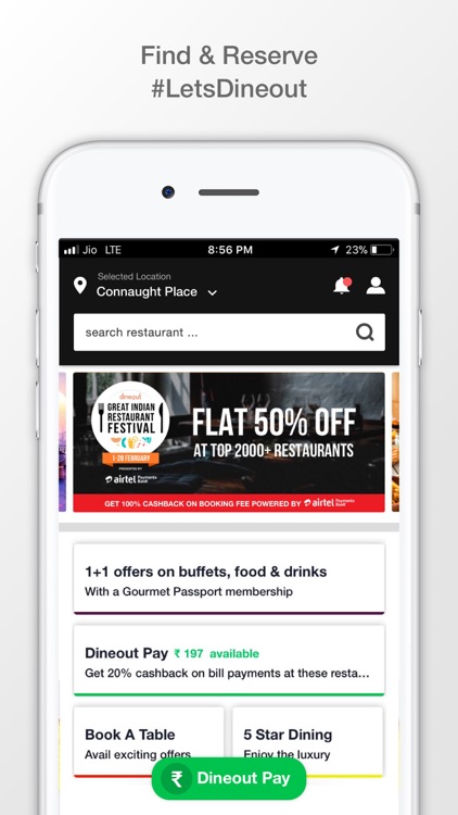 Dineout: Reserve a Table