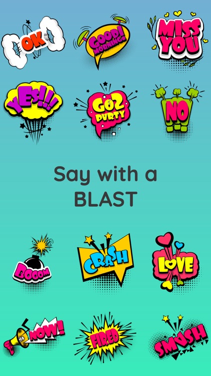 Comic Boom Cartoon Sticker App