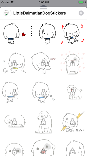 Little Dalmatian Dog Stickers(圖4)-速報App