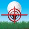 Rangefinder uses the distance to golfing targets as seen through the camera lens of your device