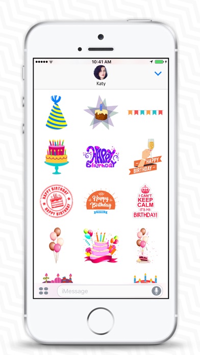 Birthday Stickers & Birthday Wishes - iMessage screenshot 3