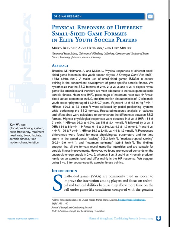 The Journal of Strength & Conditioning Research