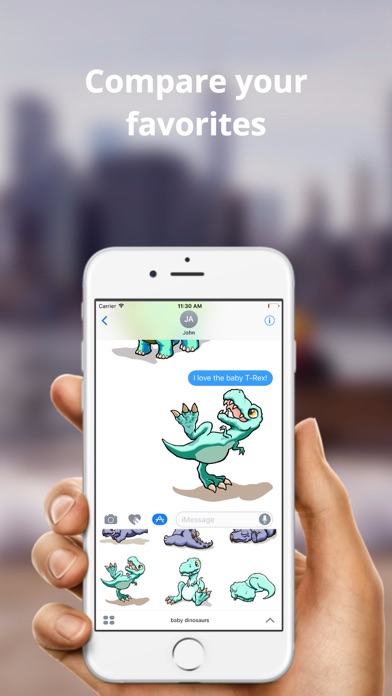 Baby Dinosaur Stickers - Cute! screenshot 2