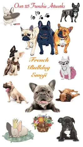 Game screenshot French Bulldog Emoji Stickers mod apk
