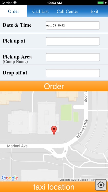 AAFES Taxi application