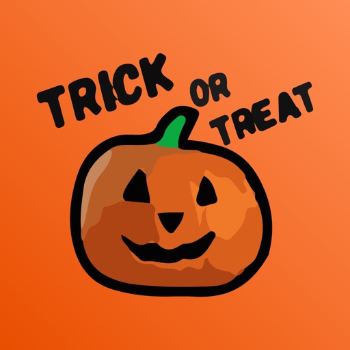 Trick Or Treat Halloween Sticker for iOS & Android