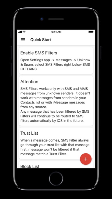 SMS Filter+ screenshot 4