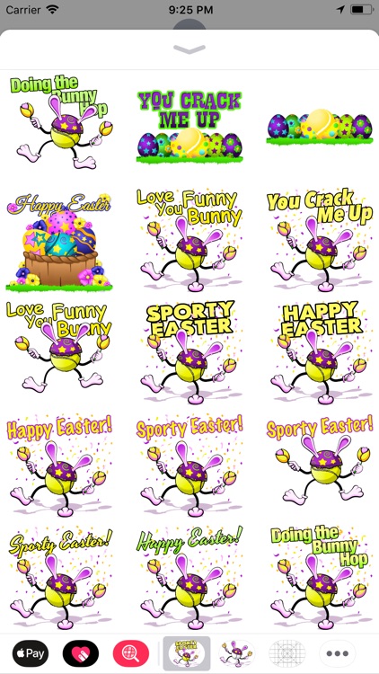 Easter Tennis Stickers