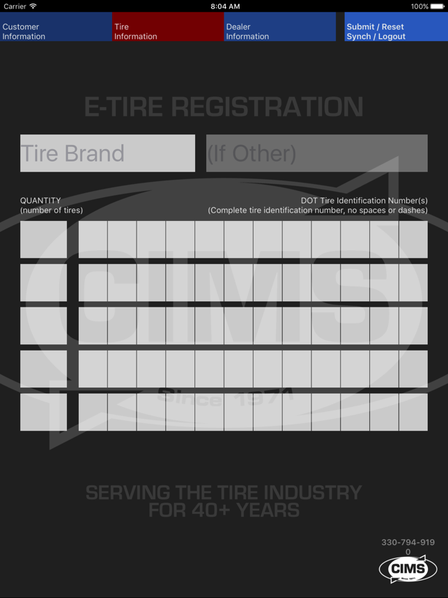 CIMS E-Tire Registration(圖2)-速報App