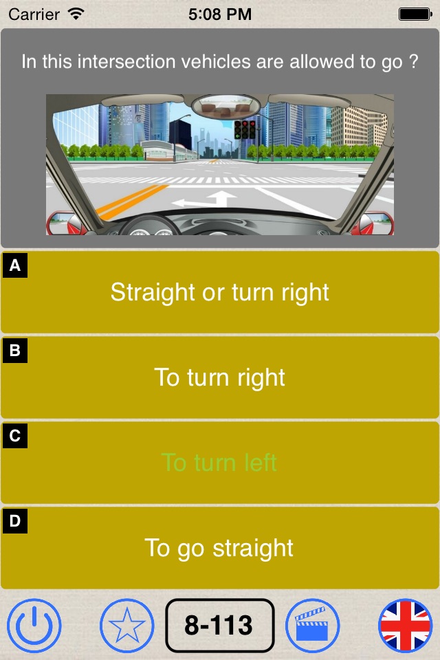 Driving in China - theory test screenshot 2