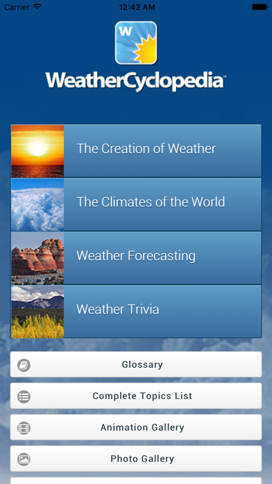 AccuWeather.com® WeatherCyclopedia™  - The Most Comprehensive Weather Encyclopedia Under The Sun Screenshot 1