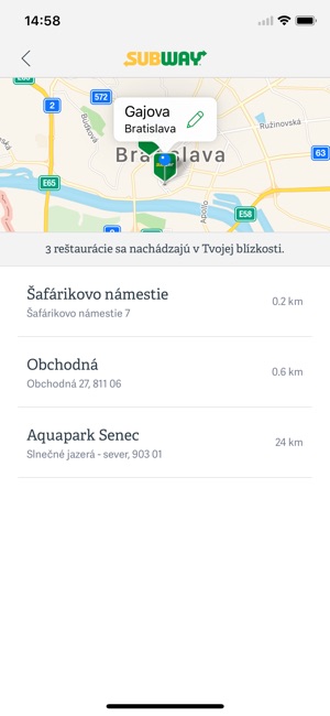 SUBWAY® Slovensko(圖2)-速報App