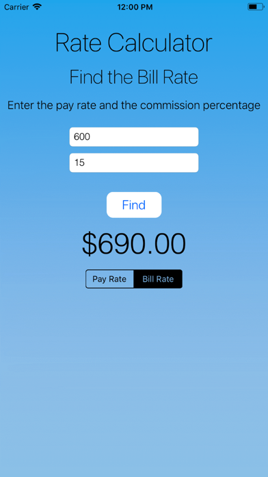 How to cancel & delete Pay and Bill Rate Calculator from iphone & ipad 3