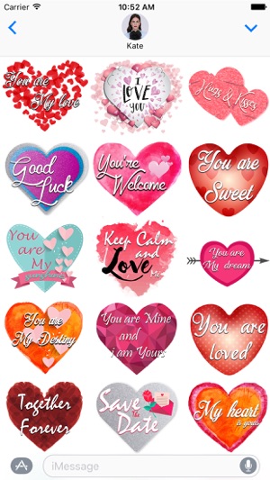 Love Heart Illustrated Stickers(圖4)-速報App