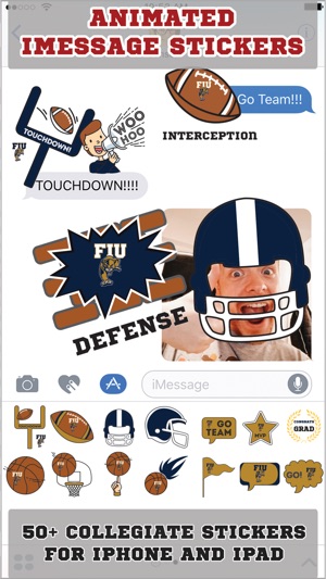 FIU Panthers Animated+Stickers for iMess