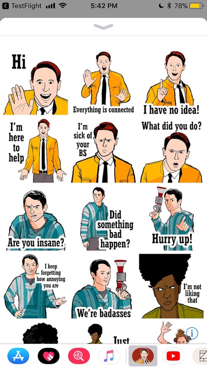 Dirk Gently Stickers