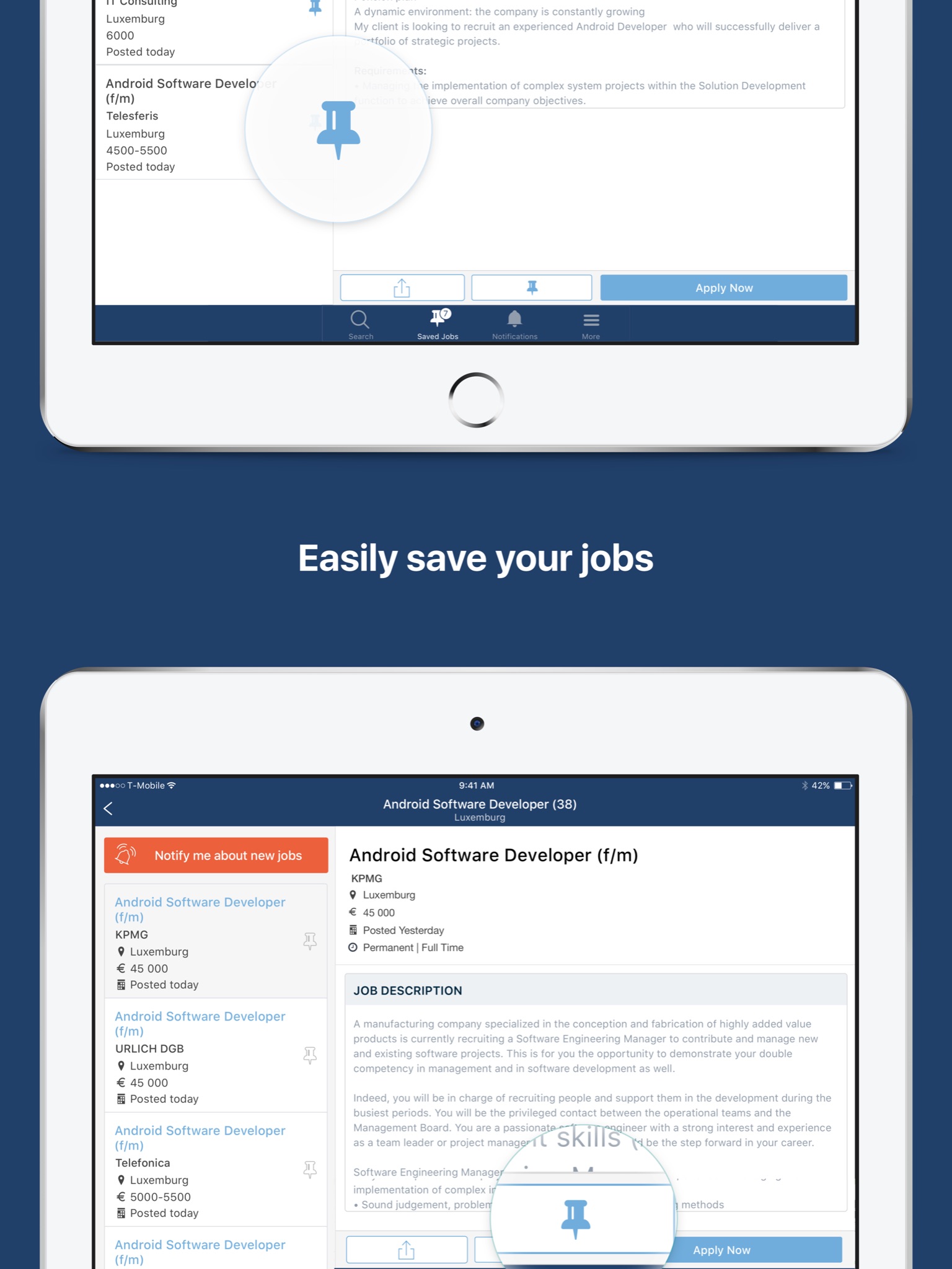 jobs.lu – Job Search App screenshot 3