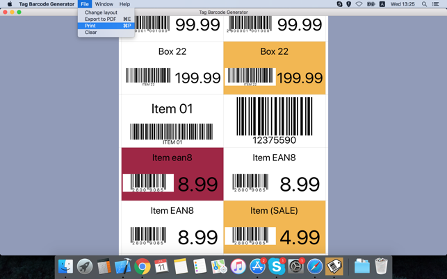 Tag Barcode Generator