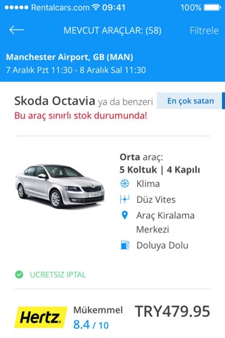 Rentalcars.com Car rental App screenshot 4