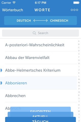 Linguist Geschäft wörter DE-CH screenshot 2