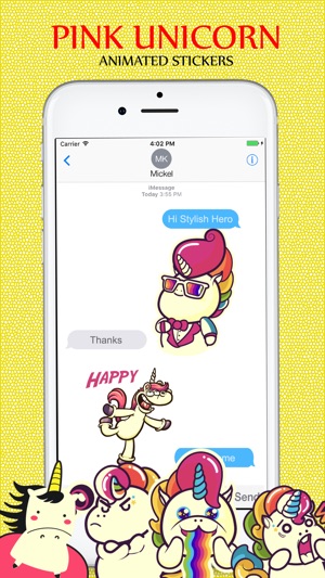 Pink Unicorn Stickers(圖4)-速報App