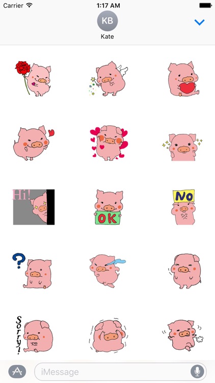 Cute Pink Piglet Sticker